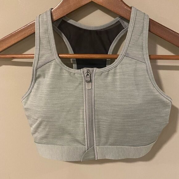 Nike Dri-fit Zip-up Mesh back Sports Bra Size Small - Picture 4 of 5